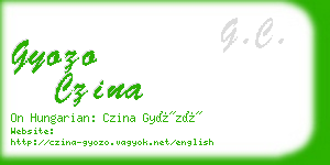 gyozo czina business card